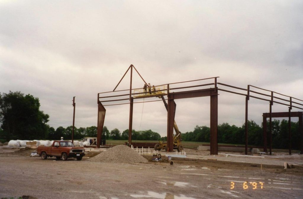 Construction of the Activity Center in March 1997