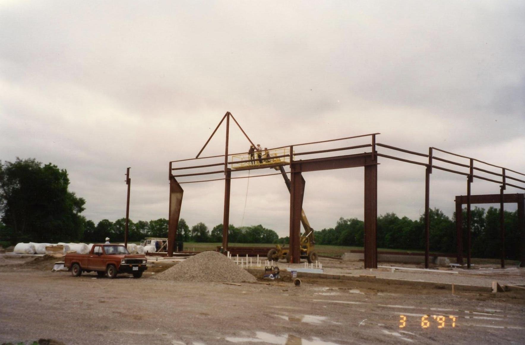 Construction of the Activity Center in March 1997